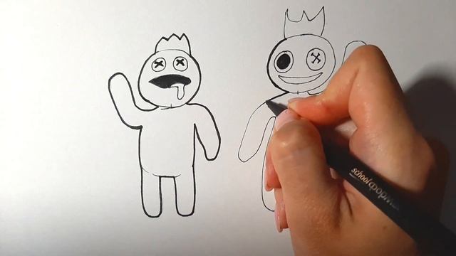 Рисуем Радужных друзей из ROBLOX / Рисуем Желтого и Синего / How to DRAW RAINBOW FRIENDS смотреть онлайн