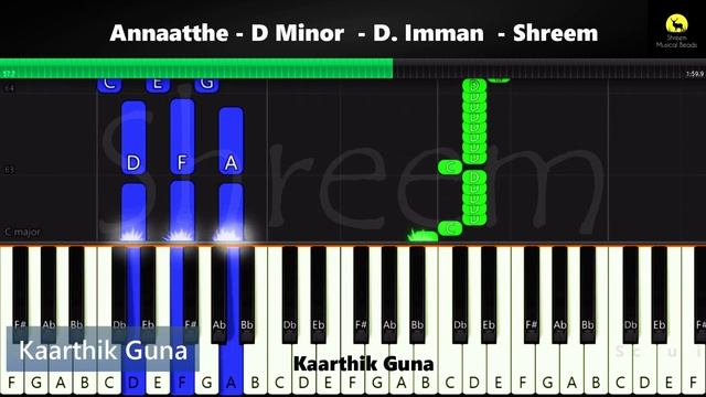 Annathe Annaathe | Piano Notes | SPB | D Imman | Shreem смотреть онлайн