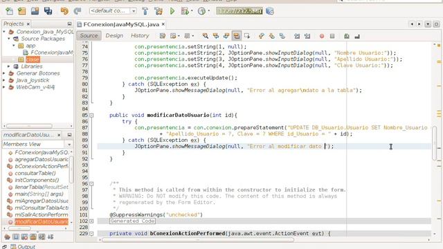 7.- Conexion MySQL Workbench (Modificar Datos Tabla) - Interfaz Grafica Java Ubuntu 12 04 смотреть онлайн
