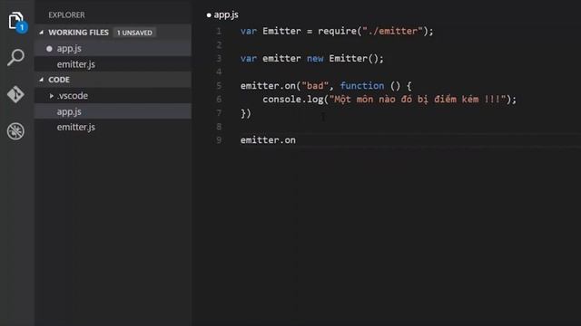 #28 NodeJS - Event Emitter (P1) смотреть онлайн