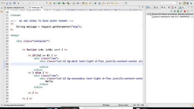 3. JSP Reading Input Query Parameter | Expression Tag | Request Implicit Object смотреть онлайн