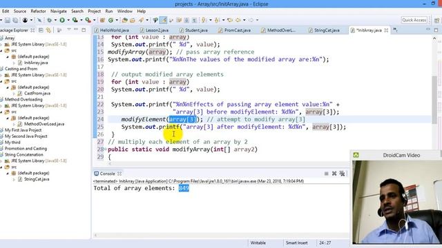 Lecture 43: java Programming Tutorial Passing an array to a method in Amharic | በአማርኛ смотреть онлайн