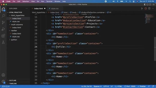 HTML Hyperlinks & Bootstrap Position Utilities | CCBP Responsive Web Design Coding Test 3 Question смотреть онлайн