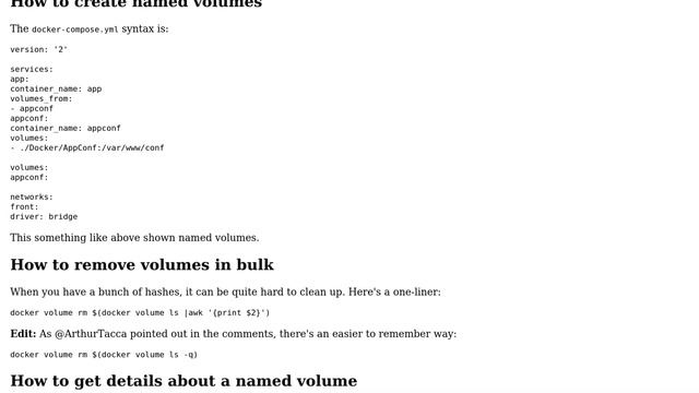 DevOps & SysAdmins: How is Docker Compose version 2 "volumes" syntax supposed to look? смотреть онлайн