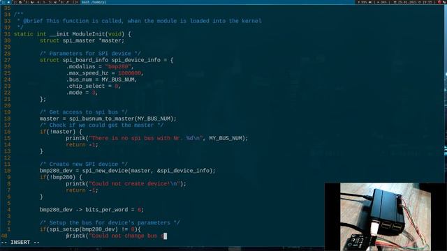 Lets code a Linux Driver - 10_ Accessing SPI with a LKM (BMP280) смотреть онлайн