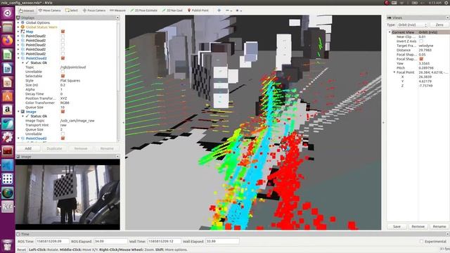 pointcloud + camera fusion (calibrated) смотреть онлайн
