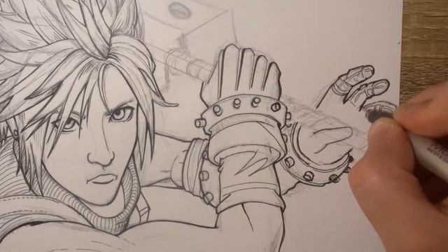Drawing CLOUD STRIFE from Final Fantasy 7 (Remake) EPIC FAIL - Speed Drawing смотреть онлайн