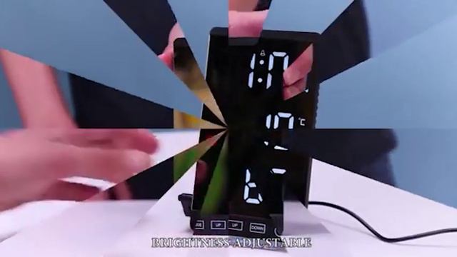 GoShopLab 6 Inch LED Mirror Alarm Clock Touch with Button смотреть онлайн