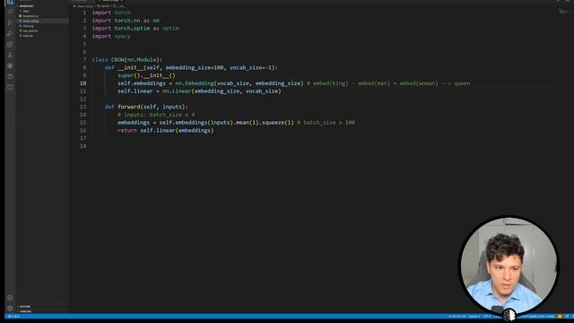 Continuous Bag of Words (CBOW) PyTorch Code Explained смотреть онлайн
