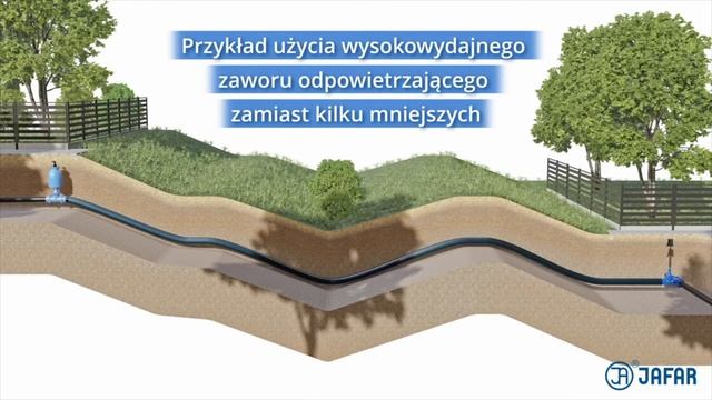 Воздушный вантуз FA JAFAR SA двухступенчатый канализационный тип 7020