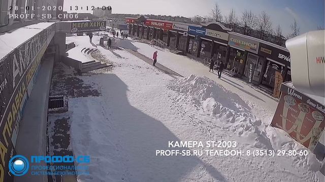 Пример дневной видеозаписи камера ST-2003 смотреть онлайн