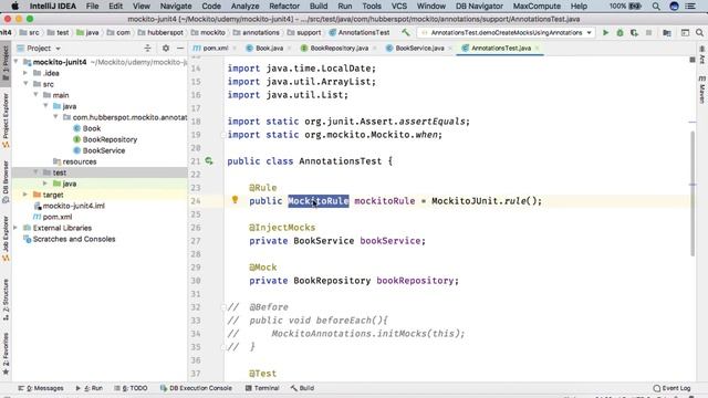 Mockito 3 - Using Mockito Rule смотреть онлайн
