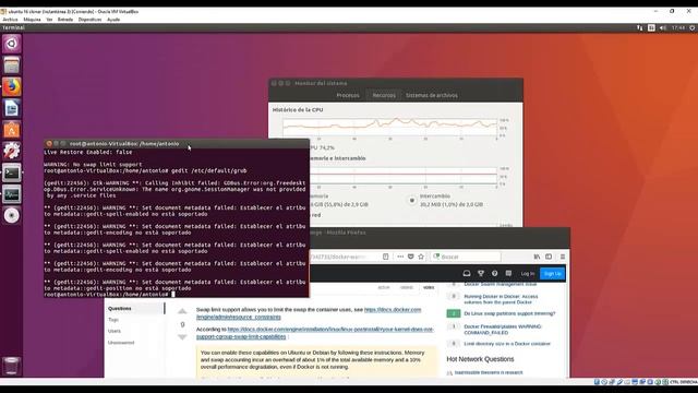 Error falta swap en la instalación de Docker смотреть онлайн