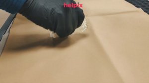 Удаление следов шариковой ручки с кожзама