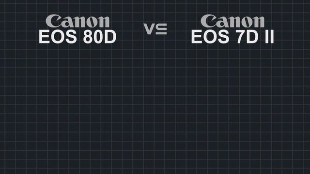Canon EOS 80D vs Canon EOS 7D Mark II смотреть онлайн