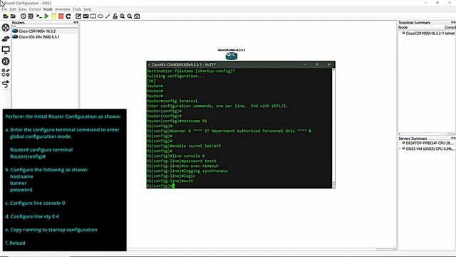 Step by Step Configuration of Cisco CSR 1000v Router and SolarWinds TFTP Server смотреть онлайн