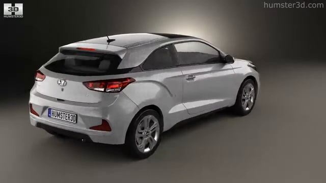 Hyundai i20 Coupe 2015 by 3D model store Humster3D.com смотреть онлайн
