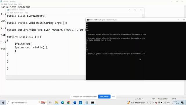 java part-28 | Basic java programs| Print even & odd numbers in java |#java|#set|#suryaedutech смотреть онлайн