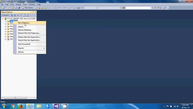 How to create database in Microsoft SQL server. смотреть онлайн