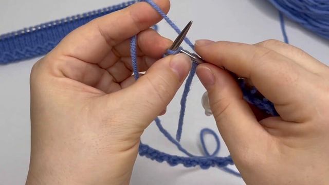 ? АВТОРСКИЙ набор петель ? как вязать по кругу смотреть онлайн