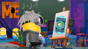 Миньон раш / Minion rush костюм Стюарт-художник открываем призовую капсулу Снова в ШКОЛУ