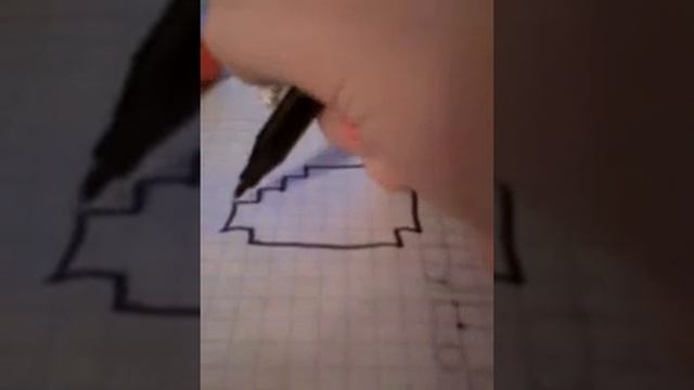 Как нарисовать кита по клеточкам смотреть онлайн
