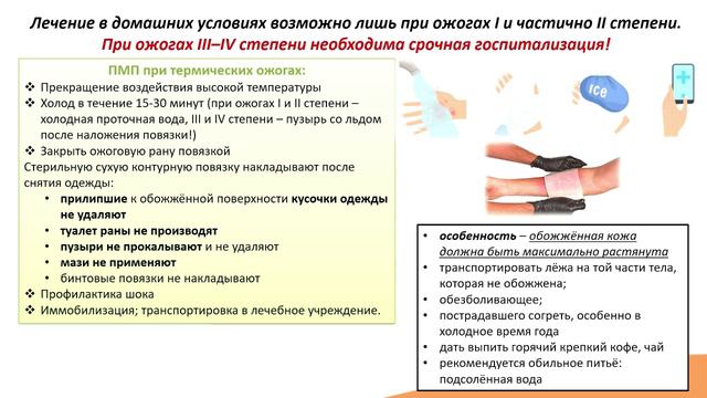 13.1. Ожоги. Виды ожогов. Первая помощь при ожогах смотреть онлайн