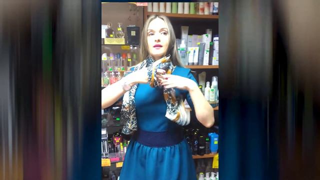 Как красиво завязать шарфик смотреть онлайн