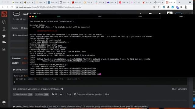 Credit Card Mask | codewars 7kyu | Javscript смотреть онлайн