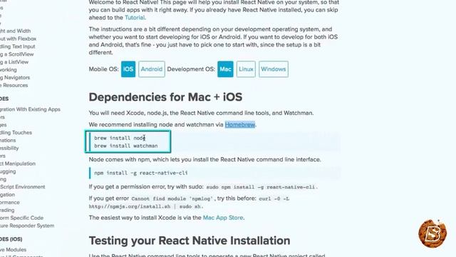React-Native: Install React Native on MAC смотреть онлайн