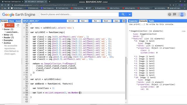 Google Earth Engine Tutorials: Split NDVI Value смотреть онлайн