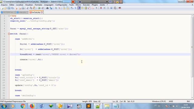 Curso PHP do Zero - MySQLi - Aula 07-1 - INSERT dados смотреть онлайн