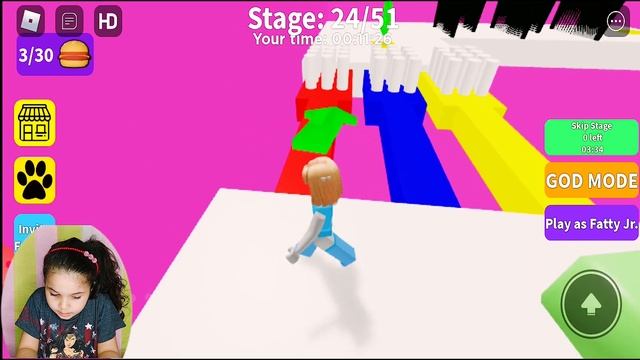 ROBLOX-JOGUEI ESCAPE SUPER FAT GUY OBBY [BURGER HUNT!] смотреть онлайн