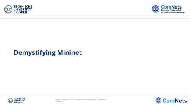 HO1 - 01 - ComNets 2 - Mininet смотреть онлайн