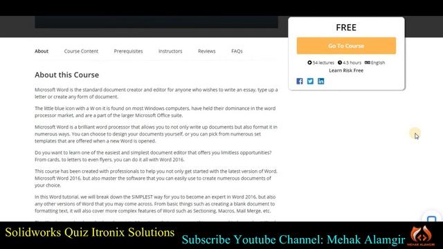 MS Office Free Course With Certificate | MS Word and MS Excel Free Certification Course смотреть онлайн