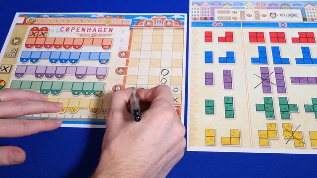 Copenhagen Roll and Write Preview смотреть онлайн