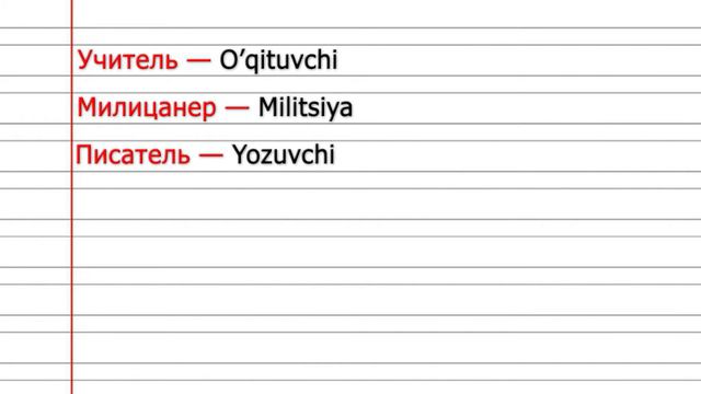 Rus tilini o'rganamiz KASBLAR смотреть онлайн