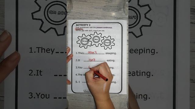 PRESENT CONTINUOUS WORKSHEETS смотреть онлайн