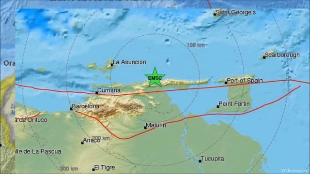 M 7.3 EARTHQUAKE - OFFSHORE SUCRE, VENEZUELA - Aug 21, 2018 смотреть онлайн