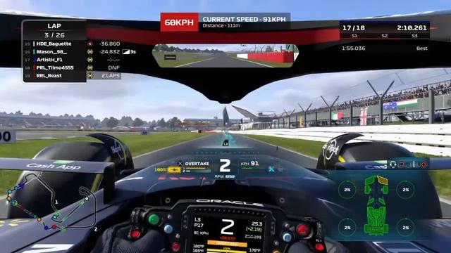 PeRL - Season 8 - Preseason - Great Britain - 26 Laps - Short Quali - Red Mercedes смотреть онлайн