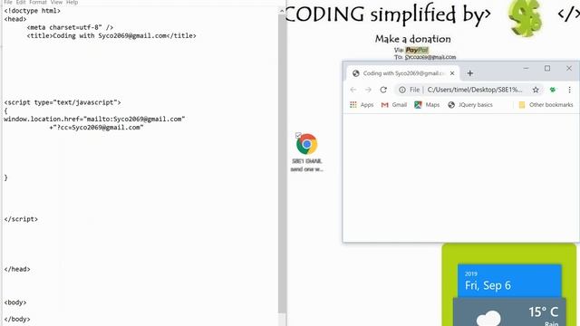 Coding S8E1 EMAIL send one when page is opened смотреть онлайн