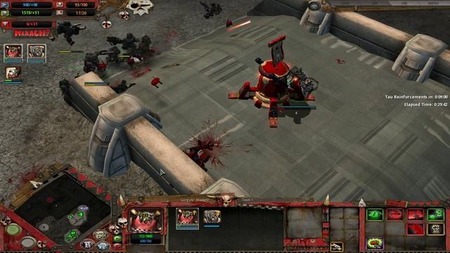 Dawn of War - Soulstorm. Part 1 - Defeating Tau. Ork Campaign. (Hard) смотреть онлайн