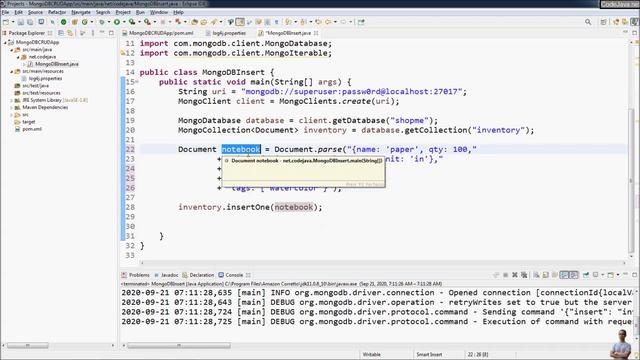 Java MongoDB CRUD Operations Tutorial смотреть онлайн