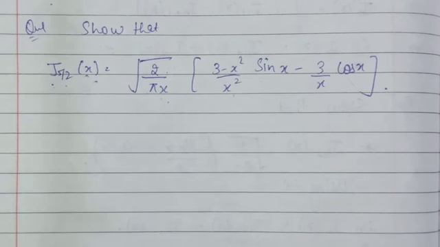 J3/2(x)=(√2/√πx)(sin x/x - cosx)|J5/2(x)=(√2/√πx)[3-x²/x² sin x - 3/x cos x]|que recurrence relatio смотреть онлайн