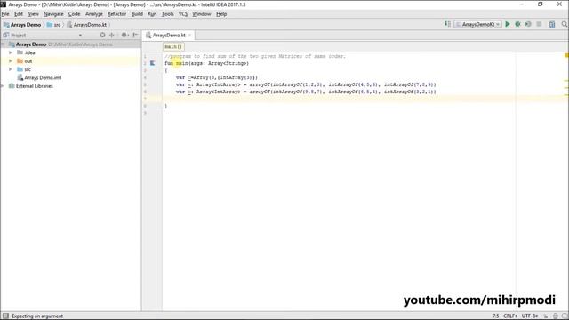 #153 Kotlin Tutorial | Matrix Addition смотреть онлайн