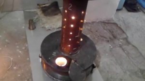 Розжиг печи на отработке