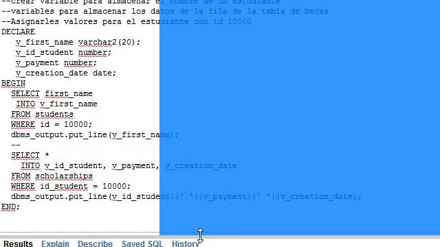 PLSQL Basico - Variables смотреть онлайн
