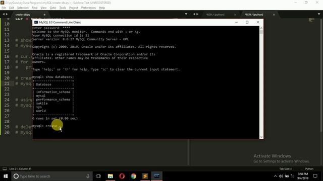 pySQL 3 | Creating, Linking and deleting databases | pyGuru смотреть онлайн