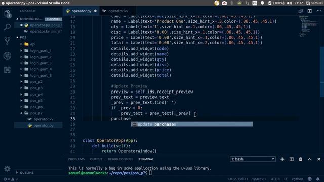 Python/Kivy POS System Part 3: POS Screen(Part 7) смотреть онлайн