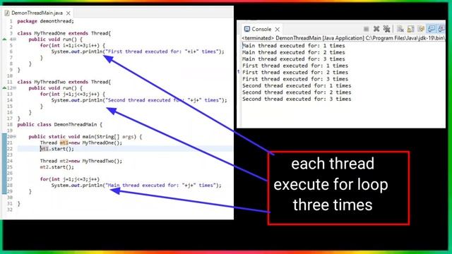 Daemon Thread Java Multithreading смотреть онлайн